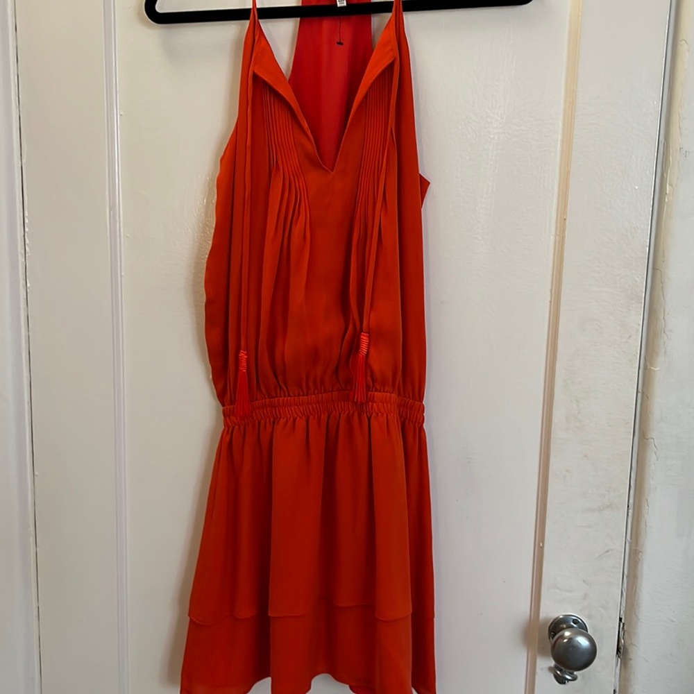 Joie Red silk dress
